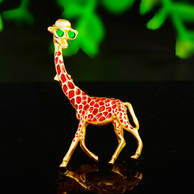 trâm cài áo hươu cao cổ đính đá