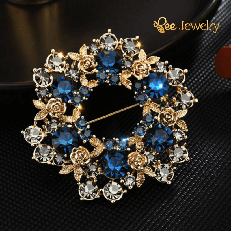 trâm cài áo vòng hoa đính phale