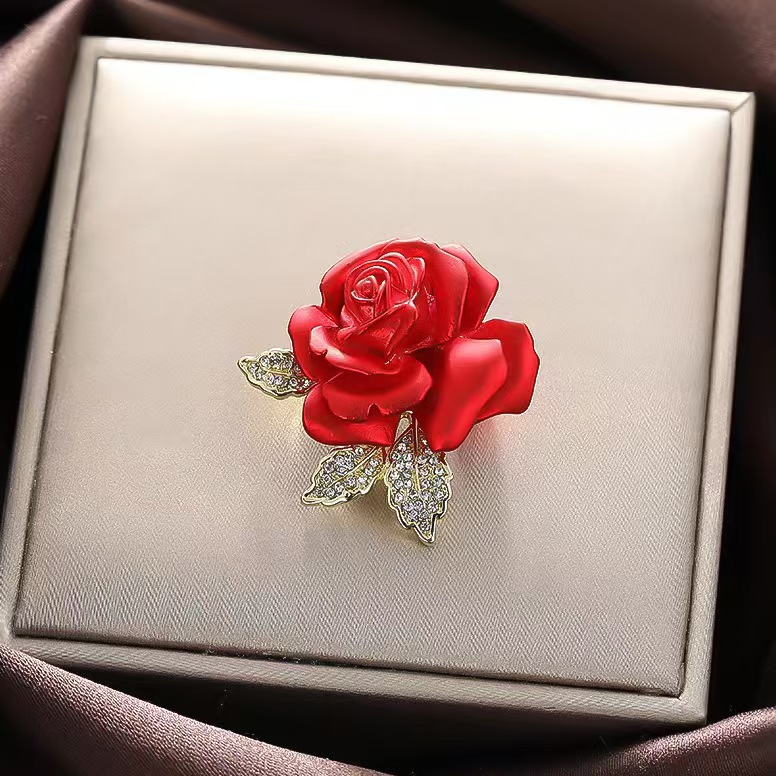 Trâm Cài Áo Hoa Hồng Đính Đá Cao Cấp - Hình ảnh 6