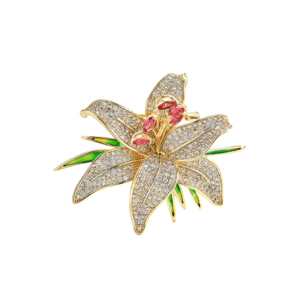 trâm cài áo hoa ly