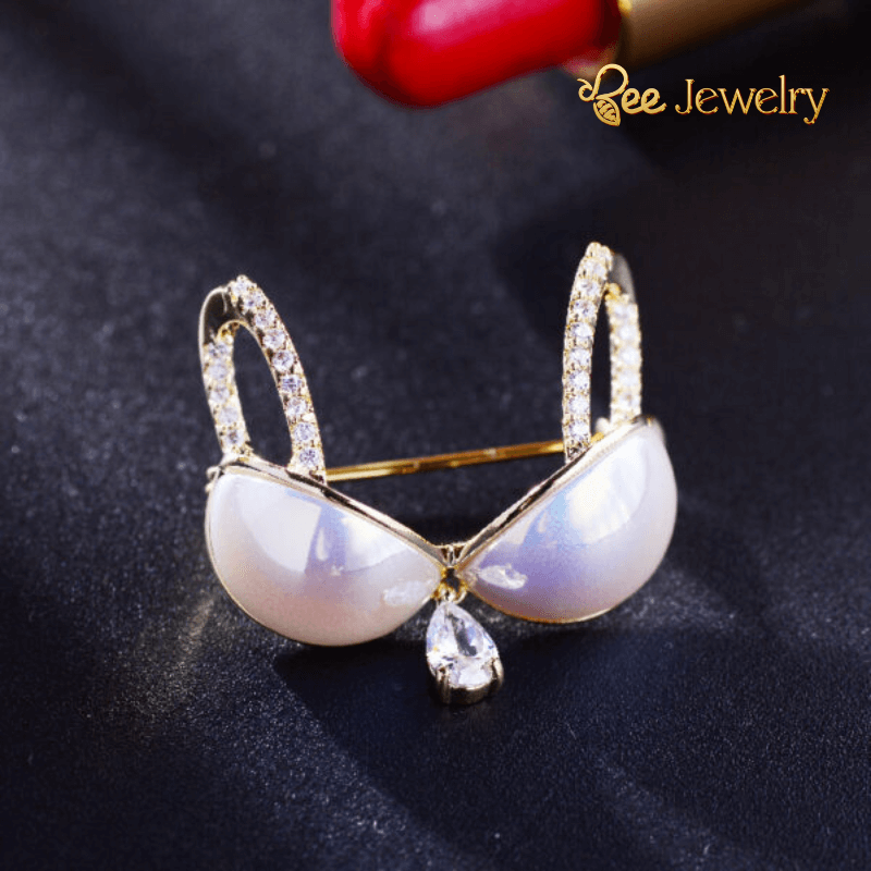 Trâm Cài Áo Hình Áo Tắm Đính Đá