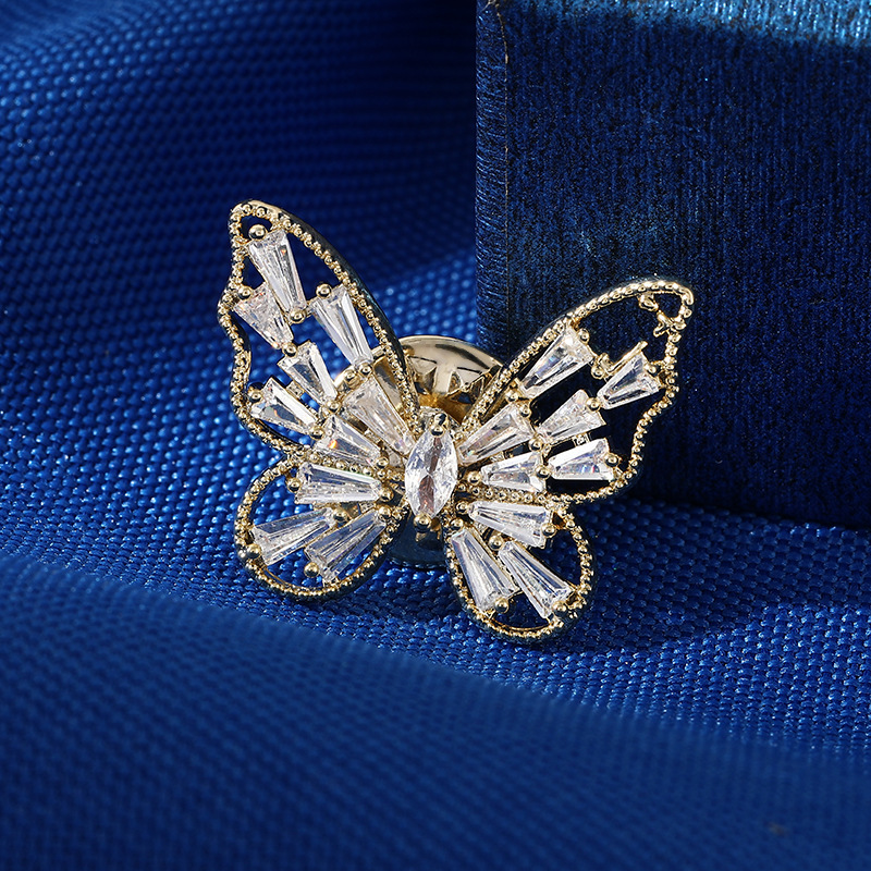 trâm cài áo bươm bướm đính phale