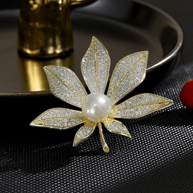 trâm cài áo chiếc lá