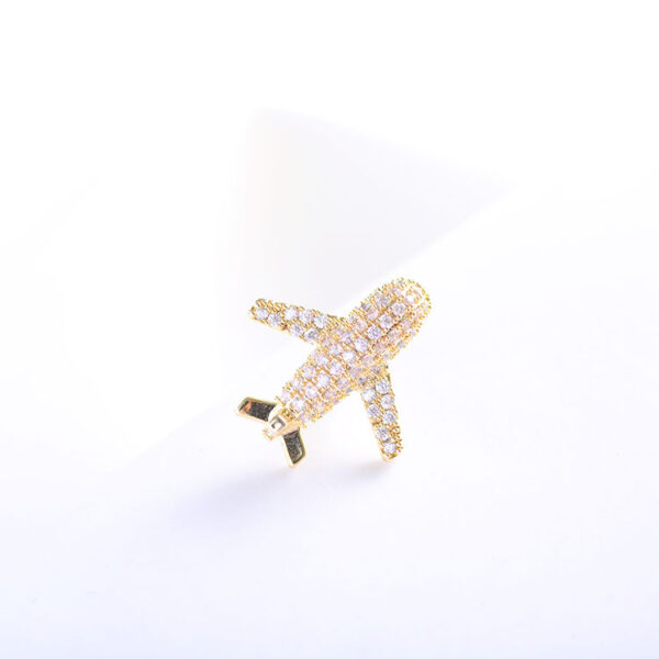 cài áo máy bay đính đá