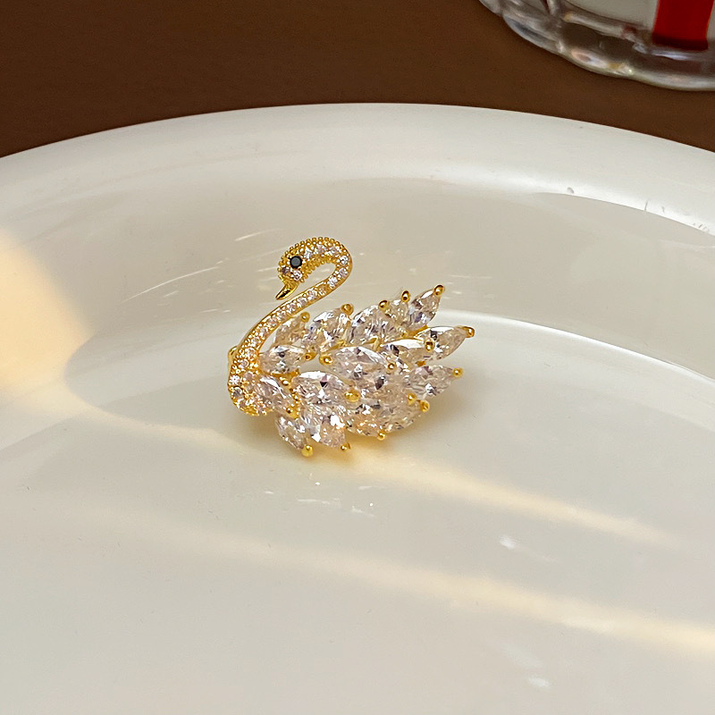 Trâm Cài Áo Thiên Nga Đính Phale - Hình ảnh 8