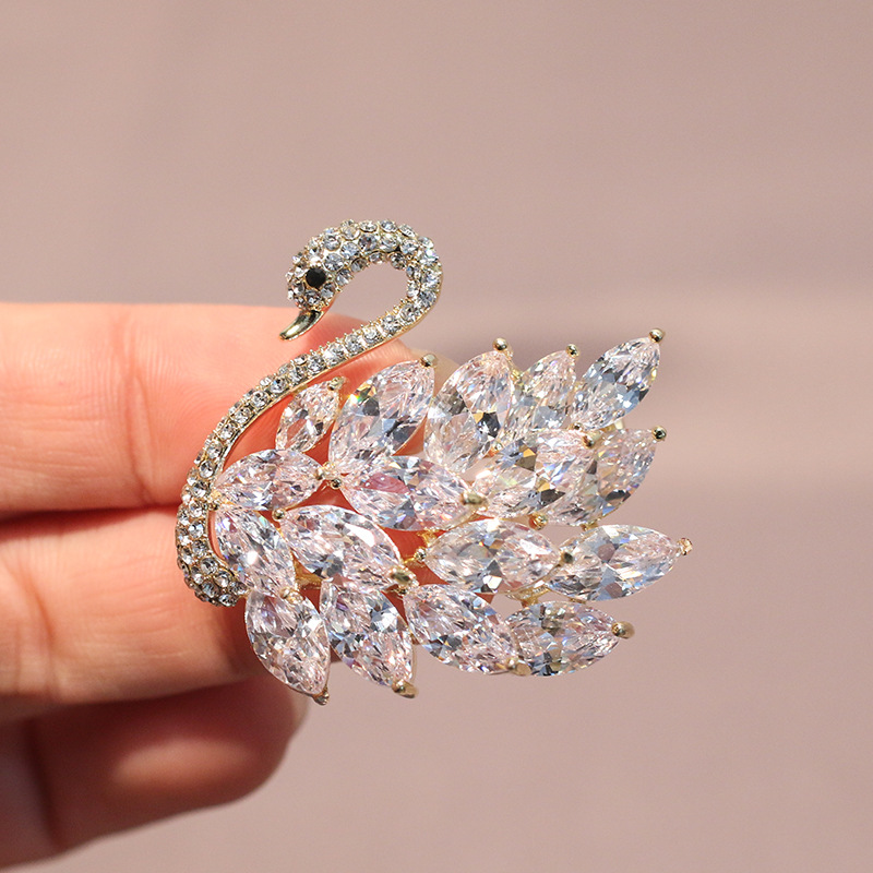 Trâm Cài Áo Thiên Nga Đính Phale - Hình ảnh 6