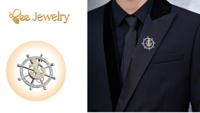 ghim cài áo vest nam