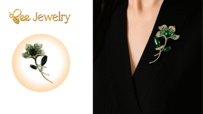 trâm cài áo hoa sen