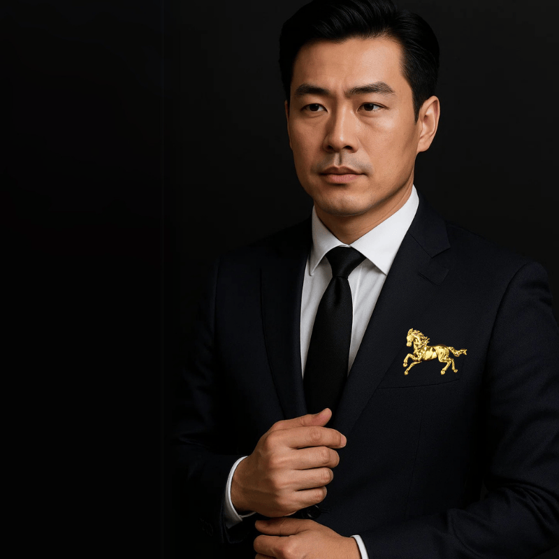 ghim cài áo vest nam