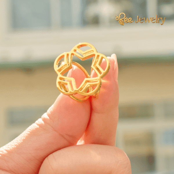 khuy cài khăn bidv mạ vàng 24K