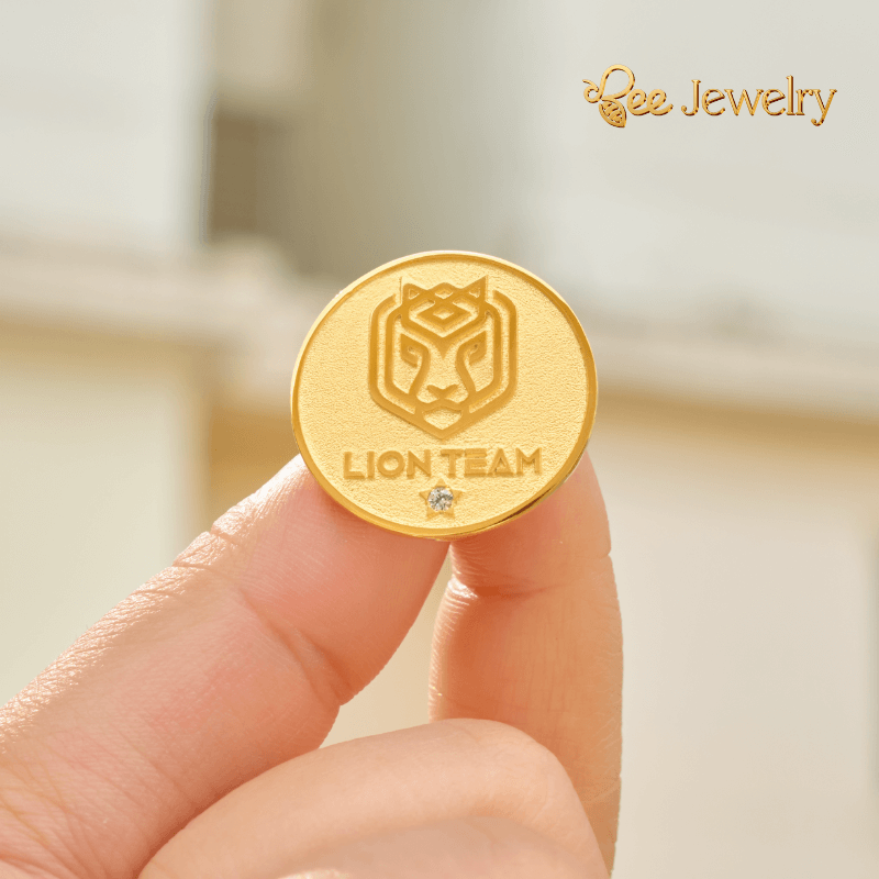 Mẫu gia công huy hiệu clb mạ vàng 24K