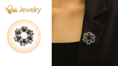 trâm cài áo vòng hoa