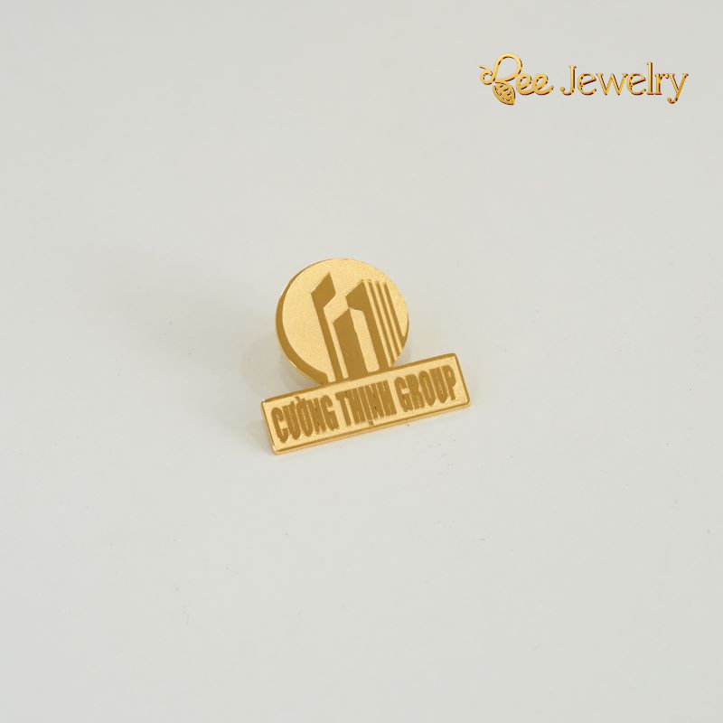 Mẫu gia công huy hiệu mạ vàng 24K doanh nghiệp